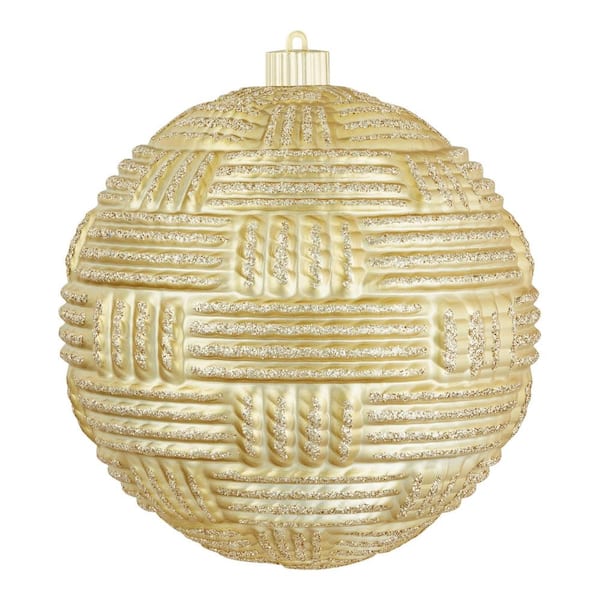8 in. Gold Shatterproof Ornament