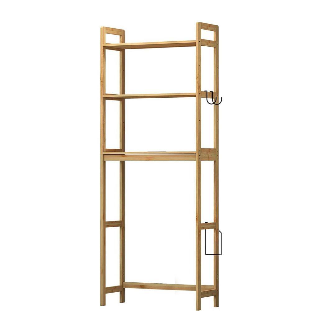 25 in. W x 64 in. H x 11 in. D Gold Over The Toilet Storage with Adjustable Shelves WGGB62