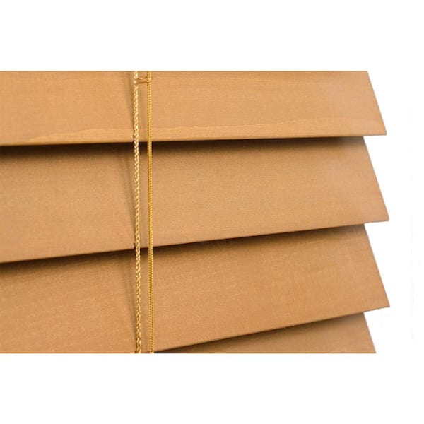 Home Decorators Collection Golden Oak 2 in. Basswood Blind - 34 in. W x 64  in. L (Actual Size 33.5 in. W x 64 in. L ) 12142 - The Home Depot