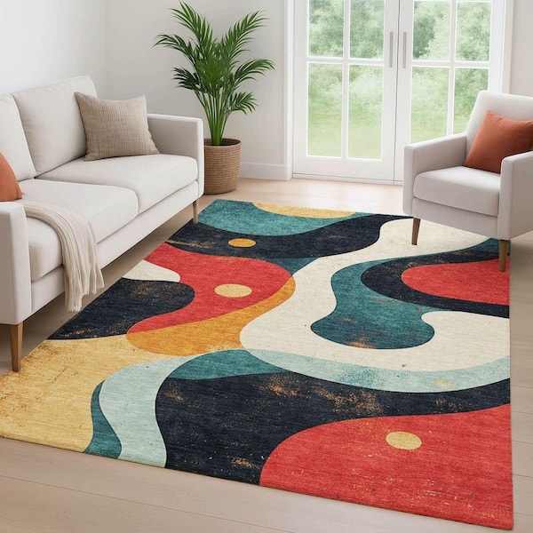 Addison Rugs Mayfield Premium Machine Washable Abstract AMF2185