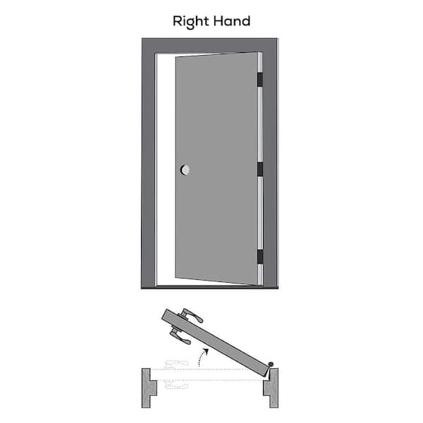 MMI DOOR 24 in. x 80 in. Smooth Caiman Right-Hand Solid Core