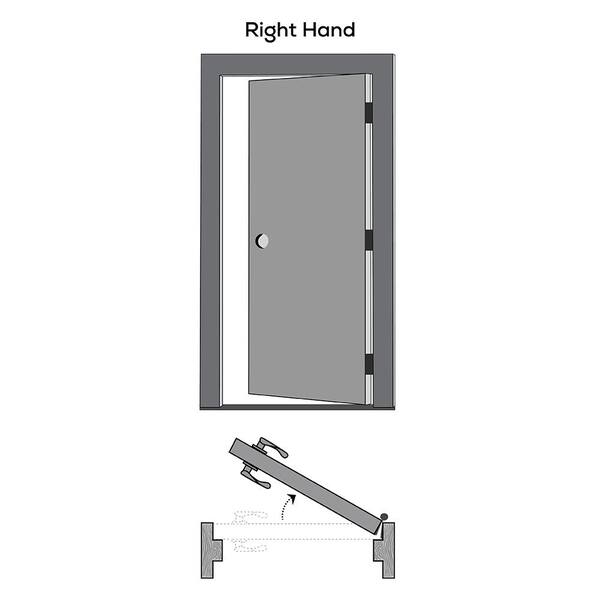 MMI DOOR 26 in. x 80 in. Smooth Carrara Right-Hand Solid