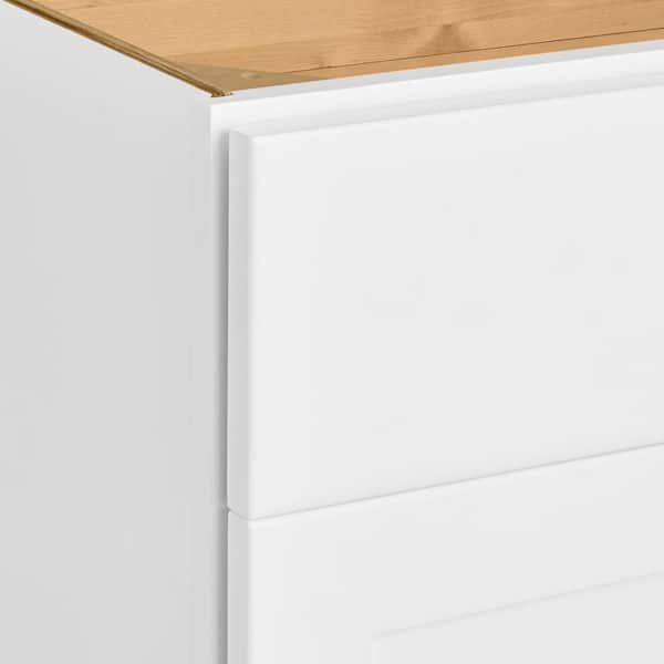 Hampton Bay Avondale 36 in. W x 24 in. D x 34.5 in. H Ready to Assemble  Plywood Shaker Sink Base Kitchen Cabinet in Alpine White SB36 - The Home  Depot