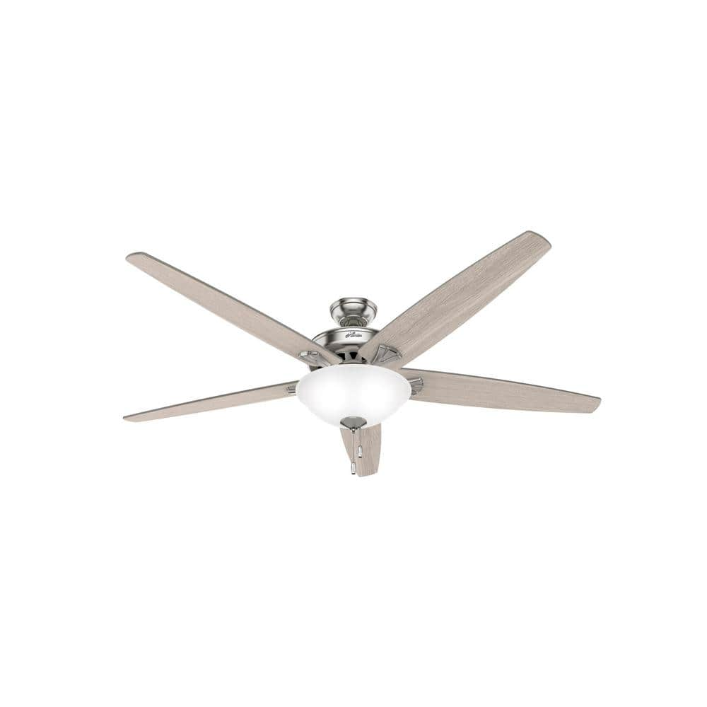 Harbor Breeze Cooperstown buy 62-in Brushed Nickel LED Indoor Ceiling Fan with Light