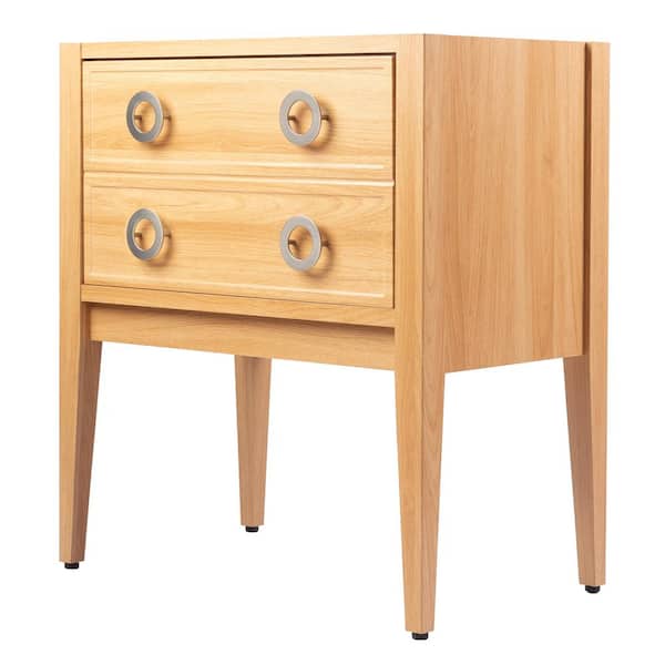Corbin 29.29 in. Modern Classic 1-Drawer Bath Vanity Cabinet without Top in Oak