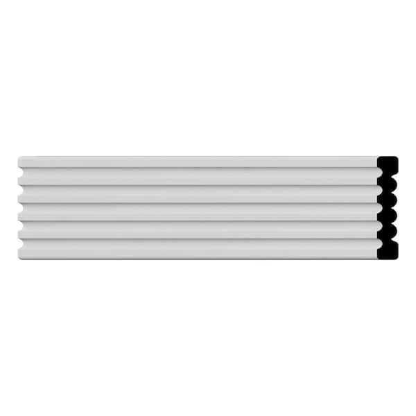 WM338 0.56 in. D x 3.38 in. W x 96 in. L Wood (Fingerjoint Pine) Chair Rail Moulding