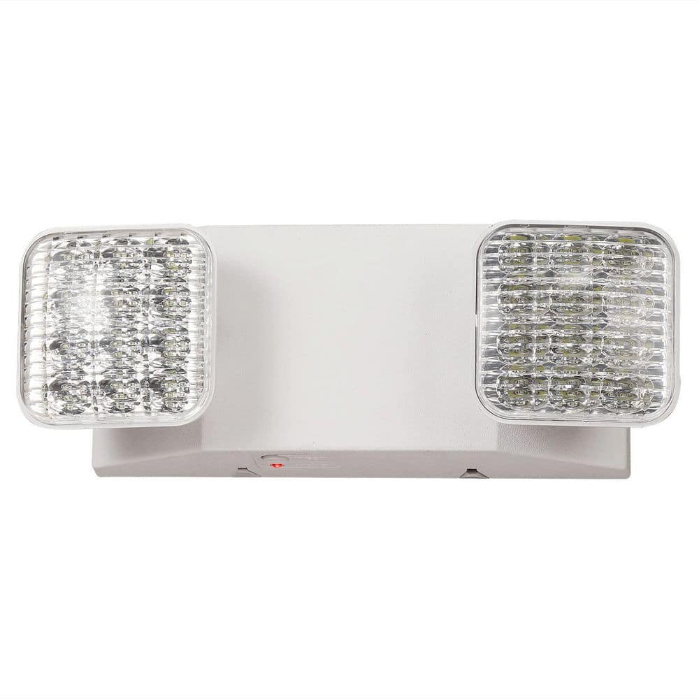 2.4-Watt 120/277-Volt Integrated LED White Emergency Light with Battery Backup, Two Head Adjustable, UL Listed, 1-Pack price history on PriceWatchPro