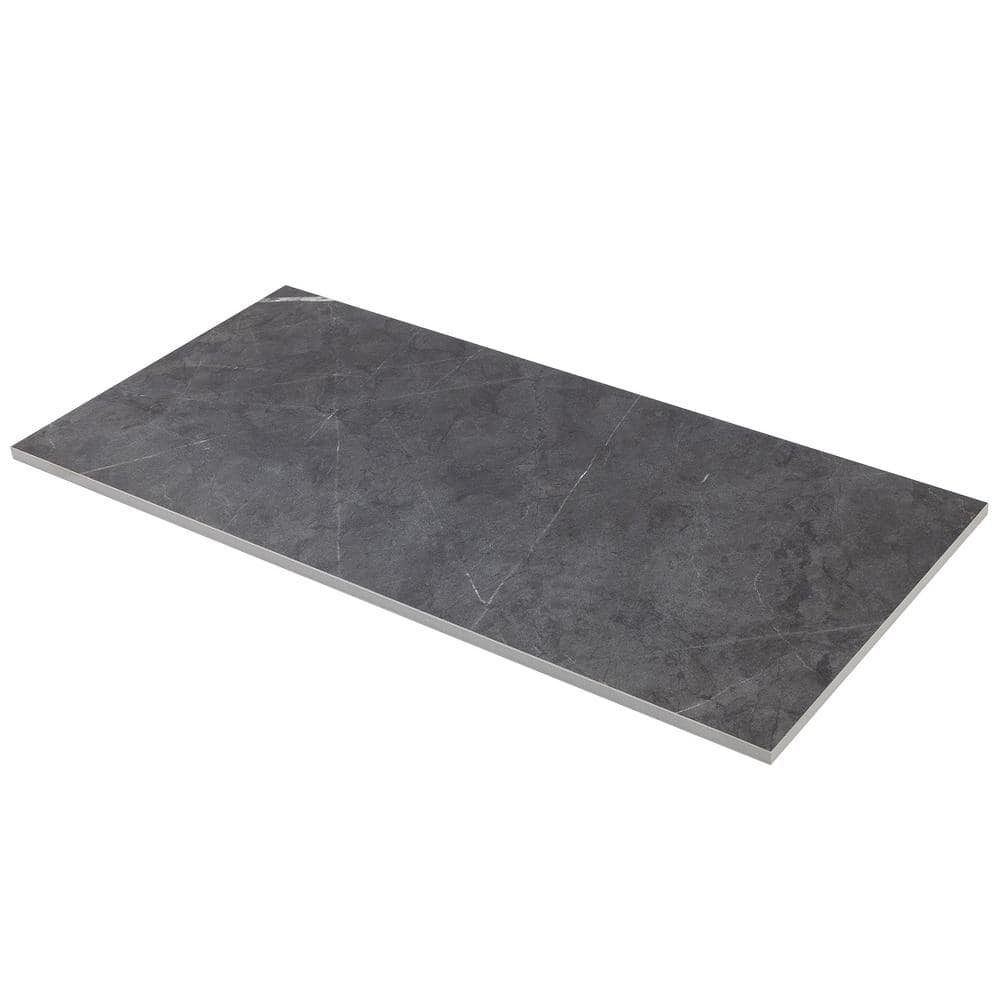 Grace Matte Dark Gray Porcelain Rectangular Tile 12" x 24"