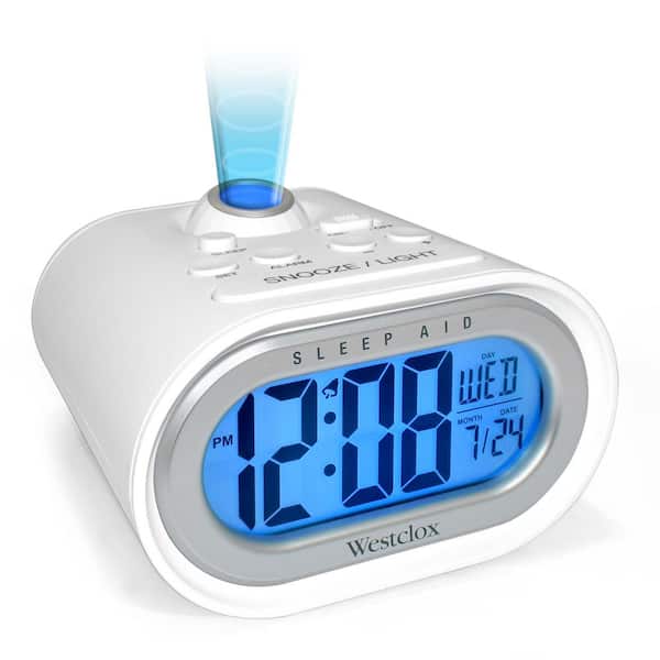 Westclox White Sleep Aid Alarm Clock, How To Set Westclox Nature Sounds Alarm Clock