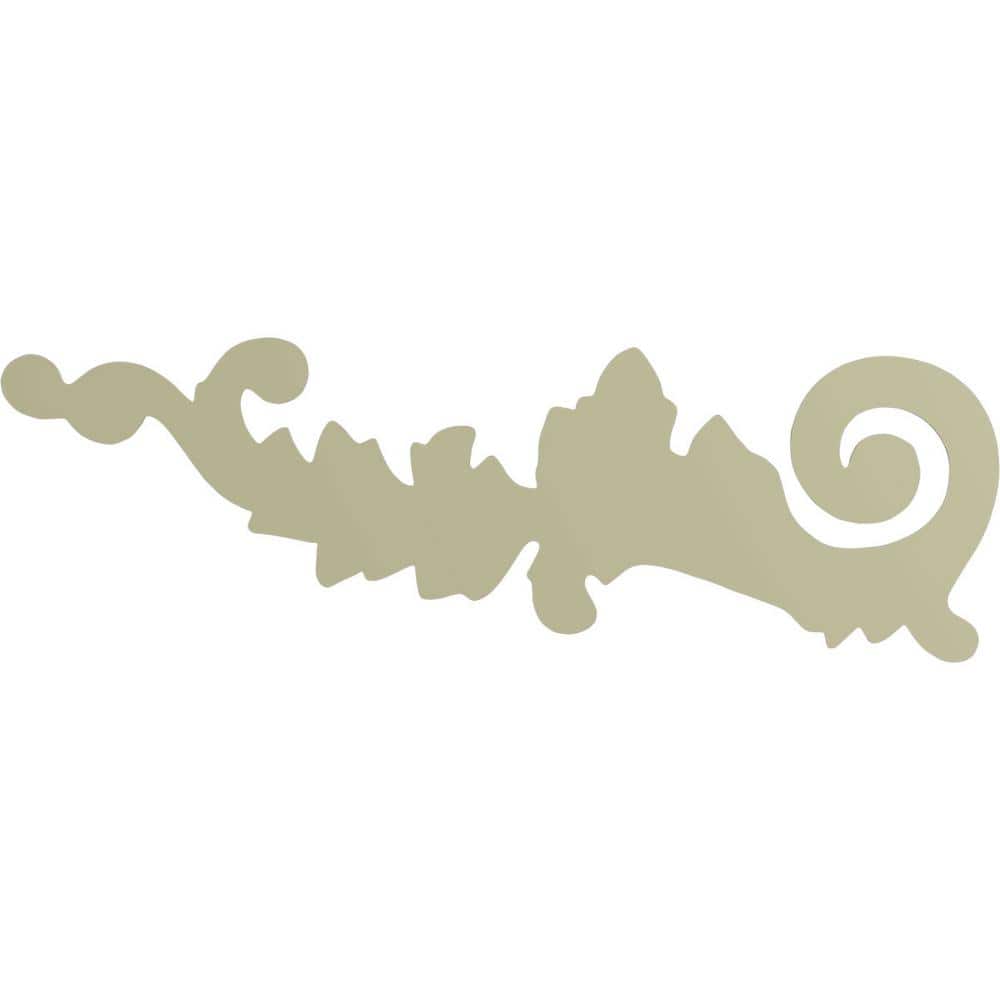 Primed White Polyurethane Architectural Scroll Onlay
