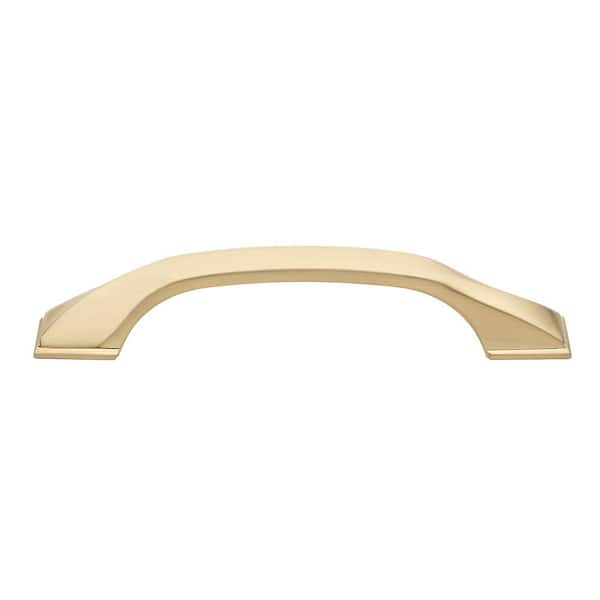 GLIDERITE 3-3/4 in. (96 mm) Center-to-Center Champagne Gold Twisted Arch Bar Pull (10-Pack )