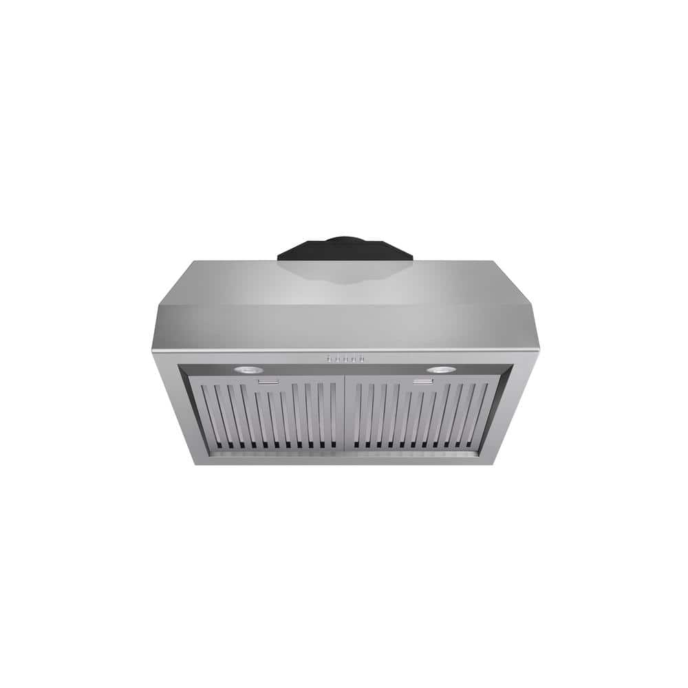 30 in. Tall Undercabinet Range Hood with Light in Stainless Steel