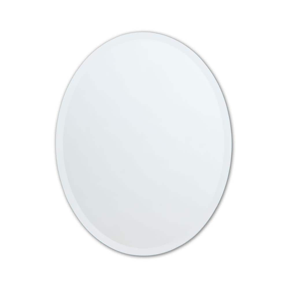 20 in. W x 27 in. H Frameless Copper-Free Oval Beveled Edge Bathroom Vanity Mirror price history on PriceWatchPro