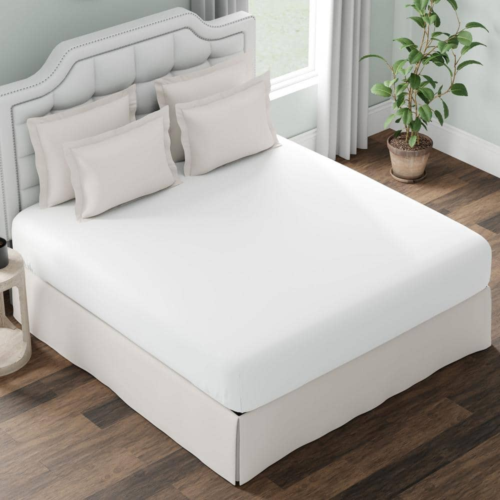 TEMPUR-PEDIC FRESH & CLEAN Mattress Protector QUEEN store 60”X80” Waterproof White NEW