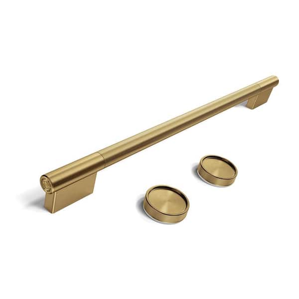 Brass Single Wall Oven Handle and Knob Hardware Accessory Kit 1-pack