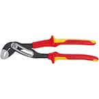 Heavy Duty Forged Steel 10 in. Alligator Pliers with 61 HRC Teeth and 1,000-Volt Insulation
