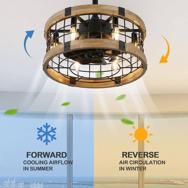 ♡FBHL♡ Harbor Breeze Lilly Ray 52-in Antique White Indoor Downrod