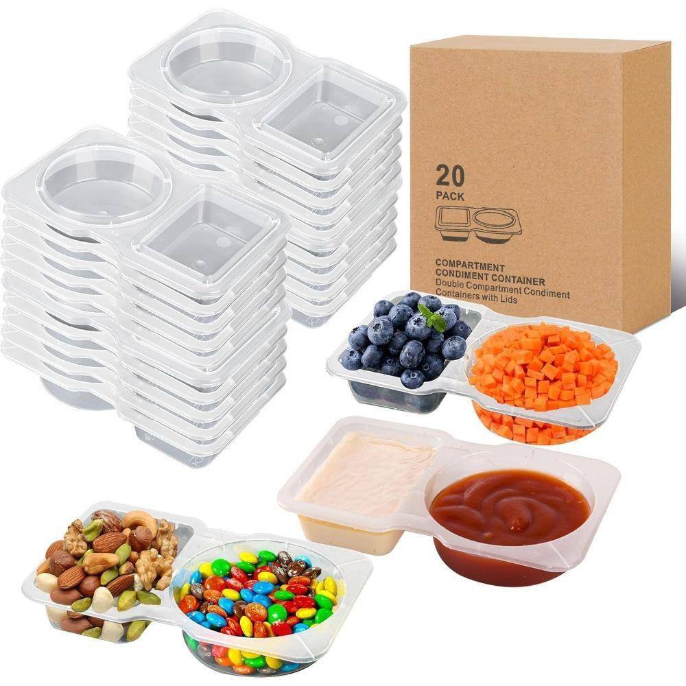 MICRODIET CORN ２箱(7×2) PACKS Lynzavix Reusable Snack Containers 2 Compartment (20 Pack