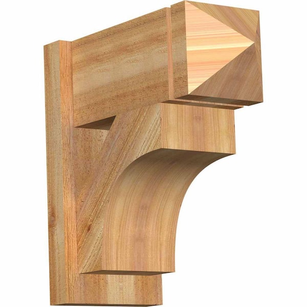 Ekena Millwork 8 in. x 18 in. x 18 in. Westlake Arts and Crafts Rough Sawn Western Red Cedar Outlooker