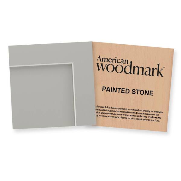 American Woodmark 3-3/4-in. W x 3-3/4-in. D Finish Chip Cabinet Color Sample in Painted Stone