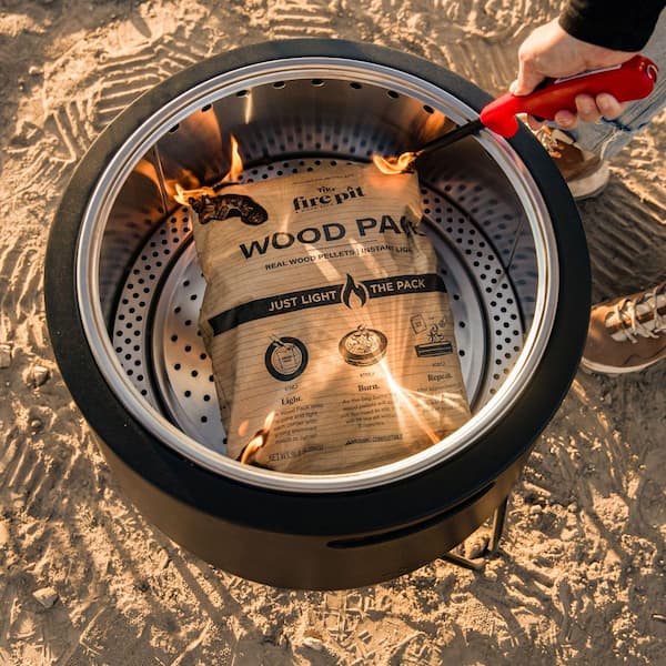 TIKI 20 in. Smokeless Wood Burning Social Fire Pit with Removable