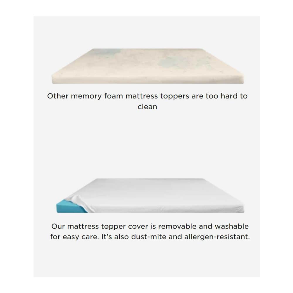 Twin 3-Inch Cooling Memory Foam Mattress Topper