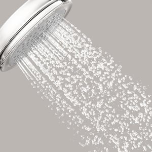 Croma 3-Spray 4.5 in. Single Wall Mount Handheld Shower Head 2.5 GPM in Polished Nickel