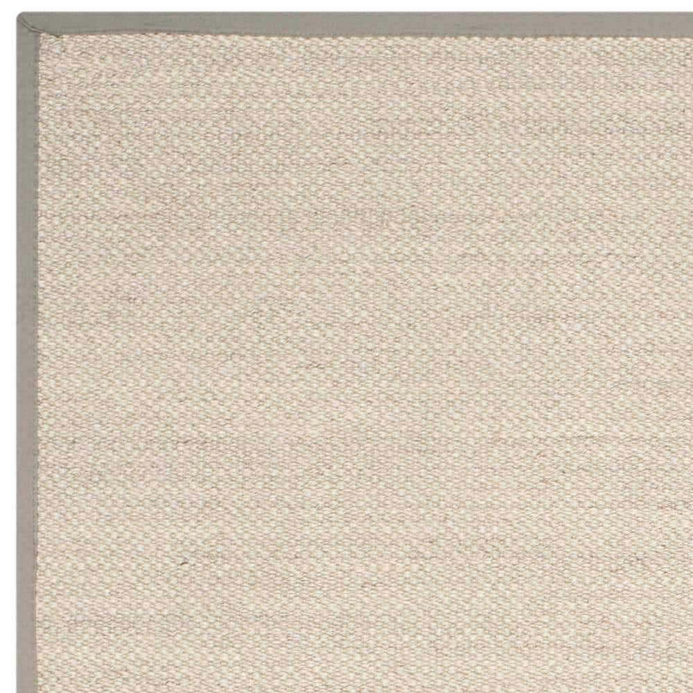 Hand-Knotted Marble/Khaki Viscose Rectangular Area Rug, 8' x 10'