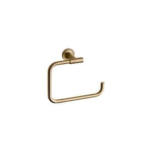 Purist Towel Ring in Vibrant Moderne Brushed Gold