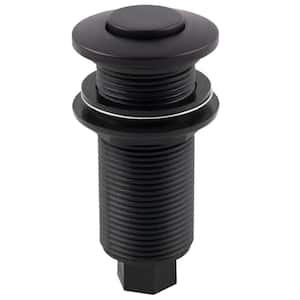 Sink Top Waste Disposal Replacement Air Switch Trim Only, Flush Button, Matte Black