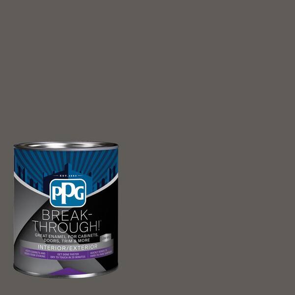 Break-Through! 1 qt. PPG1008-7 Stone'S Throw Satin Door, Trim & Cabinet Paint