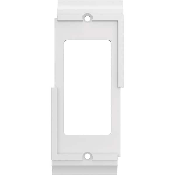 Hampton Bay Derby Pure White 1Gang Custom Single Decorator/Rocker Wall