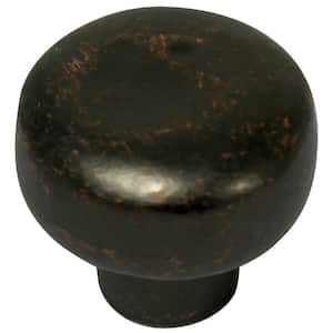 Riverstone 1-1/4 in. Dark Antique Copper Round Cabinet Knob