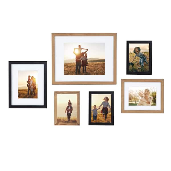 Kate and Laurel Gallery Rustic Brown Picture Frame (Set of 6)