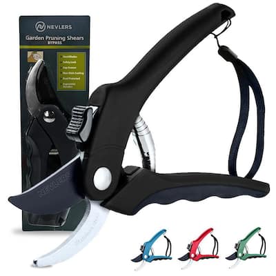 Sdjma Bypass Steel Pruning Shears with Stainless Steel Blades Garden Shears Garden Clippers Florist Scissors Hand Pruners Garden Tools Gardening Tools