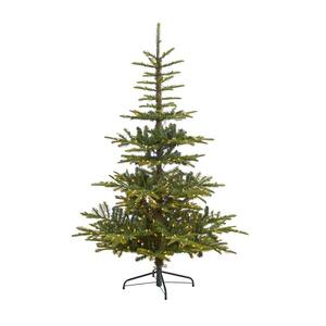 6 ft. Layered Washington Spruce Artificial Christmas Tree with 350 Clear Lights and 705 Bendable Branches