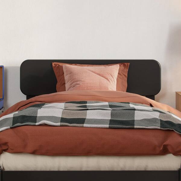 AFI Florence Black Wood Frame Twin XL Low Profile Platform Bed