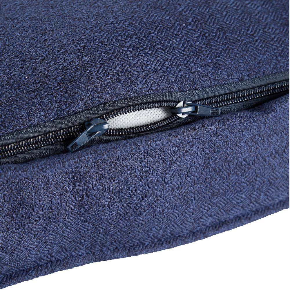 Happy Hounds Milo Square Tufted Pillow Dog Bed- Cobalt- Small (24 x 24 in.)