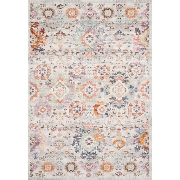 StyleWell Naomi Silver Multi 8 Ft. x 11 Ft. Traditional Boho Area Rug