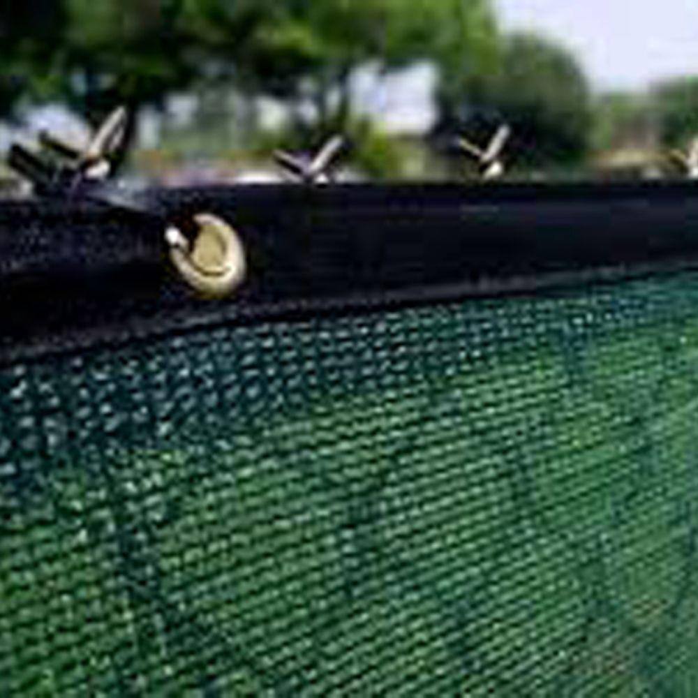 Green Polyethylene Knitted Privacy Cloth with Brass Grommets