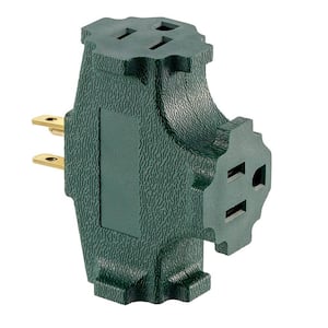 3-Outlet Green Grounding Tap