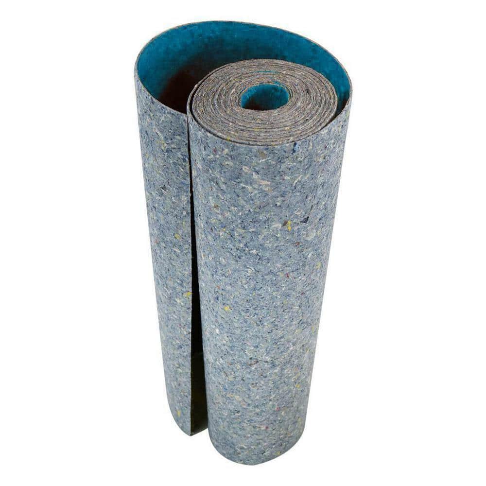 QuietWalk Plus Blue and Gray Felt Flooring Underlayment Roll