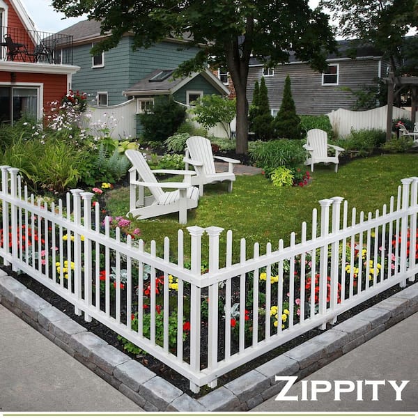 2.5 ft. H x 3.5 ft W Washington Vinyl Picket Fence Panel Kit (2-Pack)