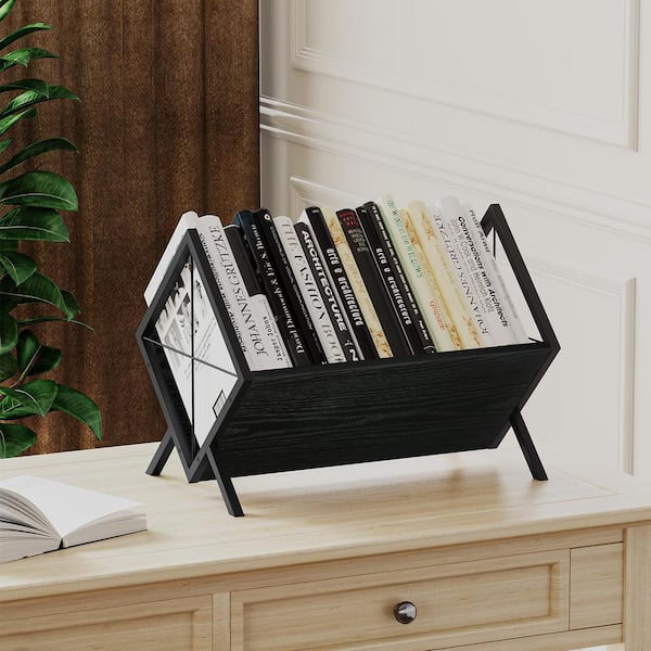 Angel Sar Black 80-100 LP Vinyl Record Storage Rack, Retro Angel Sar Black 80-100 LP Vinyl Record Storage Rack, Retro