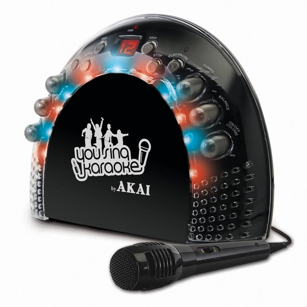 UPC 846933002014 product image for Akai Portable CD+G Karaoke System with Light Effects, Black | upcitemdb.com