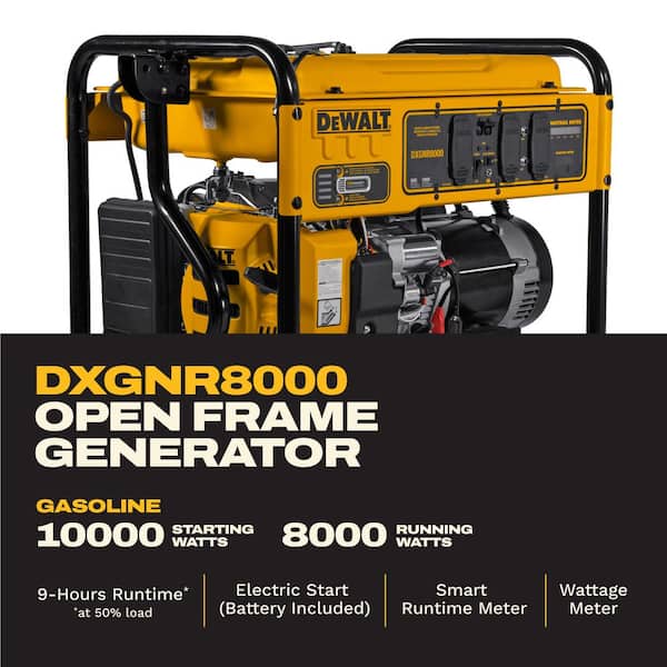 DEWALT 10,000/8,000-Watt Electric Start Gas Powered Portable