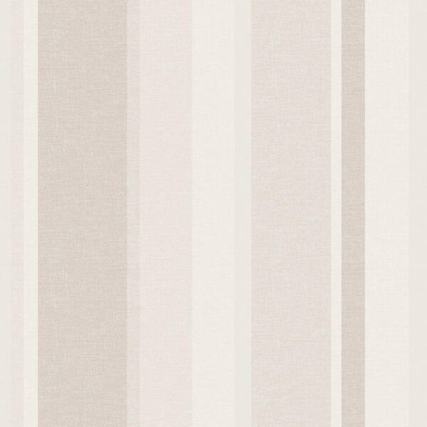 Beacon House Raya Grey Linen Stripe Wallpaper