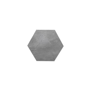Bex Hexagon 6 in. x 6.9 in. Slate 2.3mm Stone Peel and Stick Backsplash Tile (6.5 sq.ft./30-Pack)