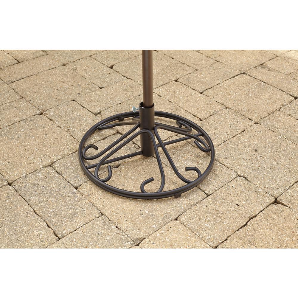 hampton bay nantucket outdoor patio umbrella base in black ABCCANOPY Waterproof Table 8 Ribs with Crank 10FT / Navy Blue up lifting mechanism that opens and closes the umbrella and convenient tilt feature for positioning the umbrella for protection from the suns rays Nantucket - Patio Umbrellas -