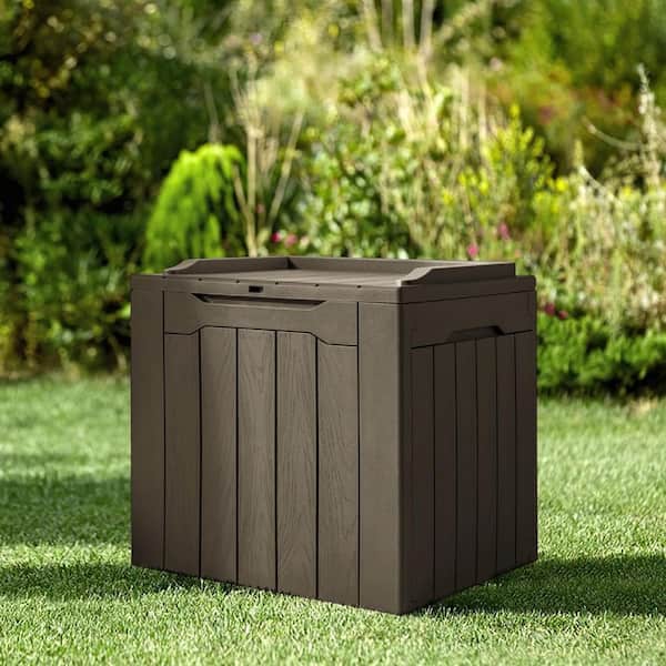 30 Gal. Outdoor Resin Waterproof Deck Box in Brown